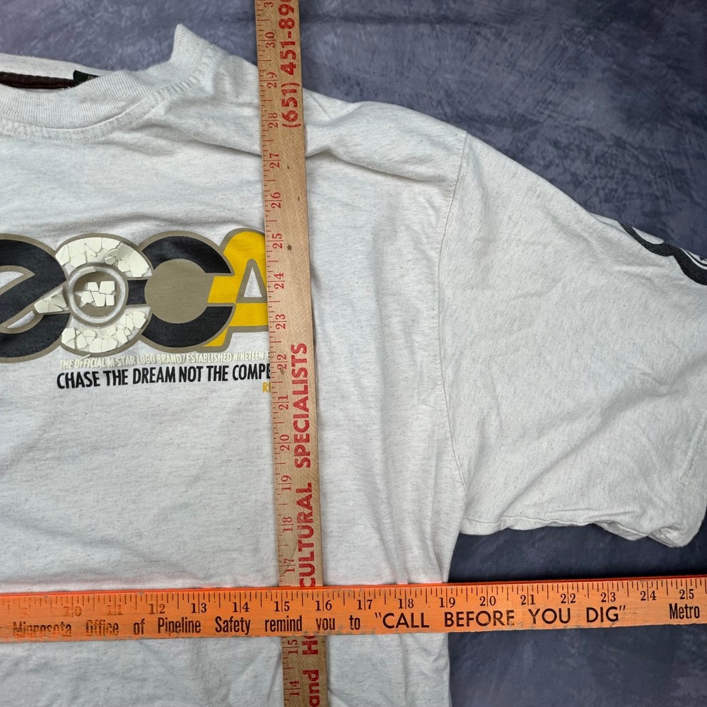 Vintage Mecca 1984 T-Shirt Mens Large Oatmeal Graphic Streetwear 90s Y2K Boxy - Picture 6 of 7